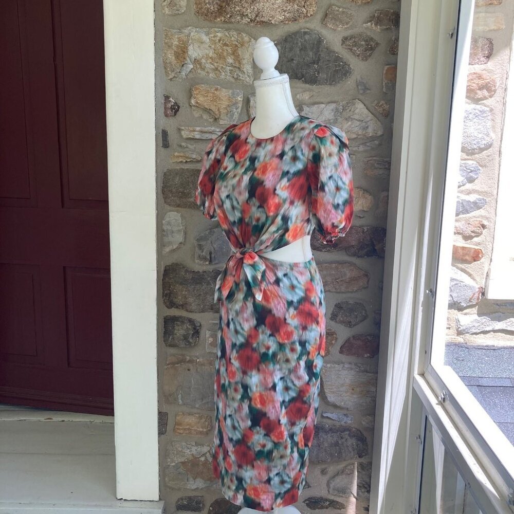 J Crew Cutout dress in Liberty® Hazy Days floral Item BD495 Women’s 2. - Picture 4 of 11